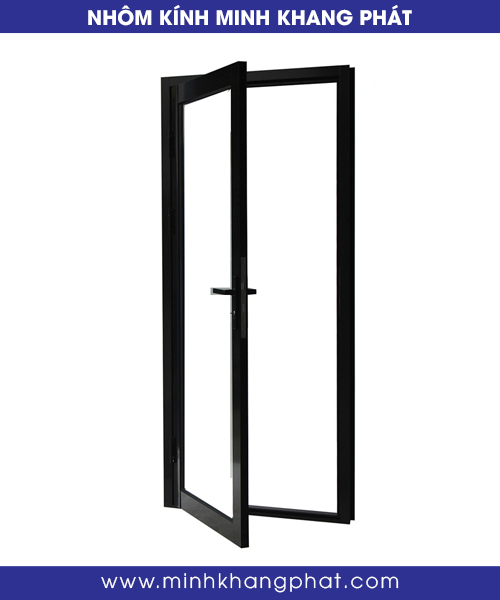 Cửa Đi Mở Quay 1 Cánh Nhôm Kính